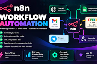 build n8n workflow automation and API integrations