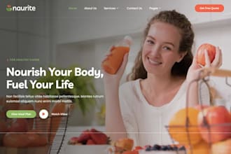 design wix nutritionist website dietitian wellness health coach holistic website