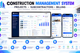 build contractor subcontractor project tracking software with site mobile app