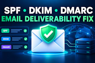 do spf dkim dmarc fix email domain authentication configuration deliverability