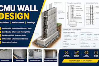 design cmu walls, masonry walls, block wall details, retaining wall
