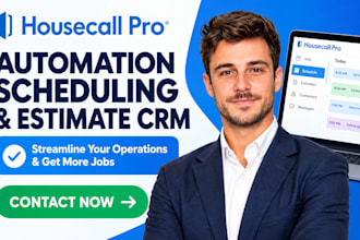 setup housecall pro automation housecall pro scheduling pro estimate crm