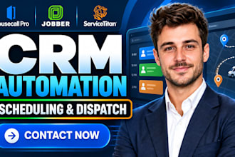 setup housecall pro jobber servicetitan CRM automation scheduling and dispatch