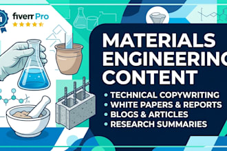 write or edit technical content in materials engineering