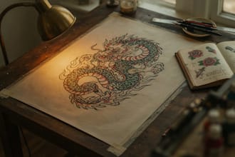 design professional tattoo and custom tattoo