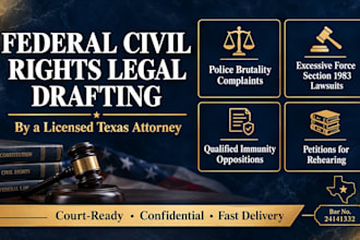 prepare a civil rights petition for rehearing in federal appeals