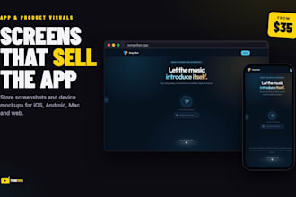 design app store screenshots and product visuals that convert
