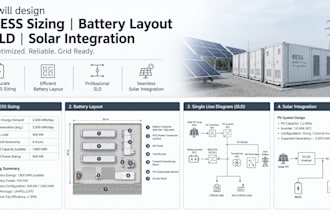 design bess sizing battery layout sld and solar integration