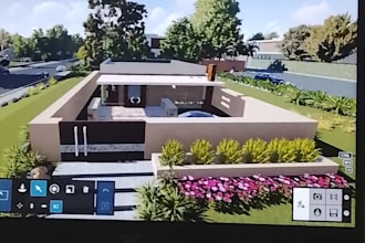 do 3d house modeling in sketchup and lumion rendering