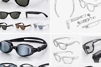 design smart glasses, smart goggles, swimming goggles and sports eyewear