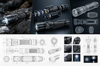 design bicycle lights, motorcycle lights, and car headlights in 3d cad