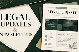 draft expert legal updates and client newsletters