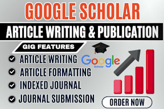 write and publish research articles in google scholar indexed journal