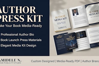 design a high converting author press kit for your book launch
