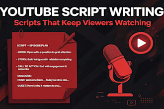write engaging youtube video scripts