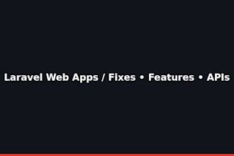build or fix your laravel web app