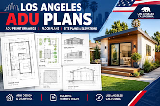 create adu permit plans and accessory dwelling unit drawings in los angeles