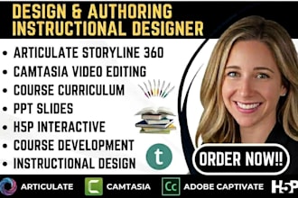 design rise articulate storyline camstasia captivate h5p instructional designer