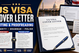 edit and proofread your US visa cover letter for clarity