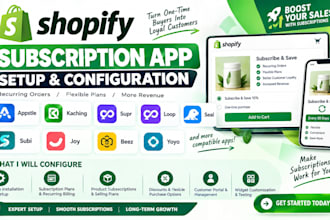 setup shopify subscription app appstle kaching supr loop seal subi joy beez yoyo