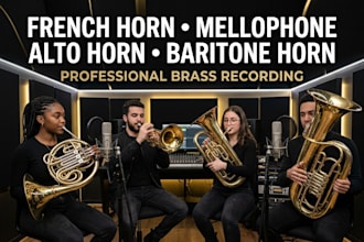 record french horn mellophone alto horn baritone horn for your christmas song