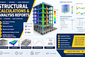 structural calculations and analysis reports, seismic analysis, wind load
