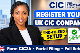 register UK cic company and setup community interest company