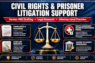 draft section 1983 civil rights claim for unreasonable conditions of confinement