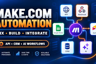fix make com automation make com expert make com social media scenario made com