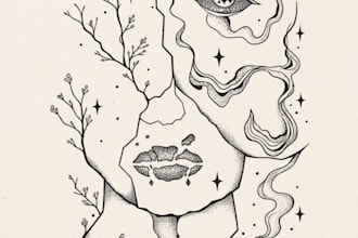 design a unique  fine line tattoo in my signature style