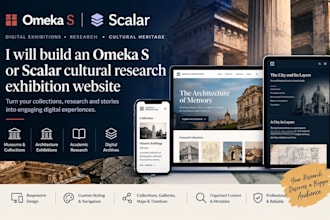 design omeka s scalar cultural architecture exhibitions research website