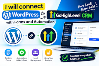connect wordpress to gohighlevel CRM with forms and automation