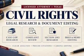 review and edit your civil rights complaint for clarity and structure