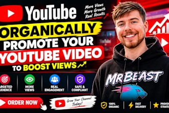 organically promote your youtube video to boost views
