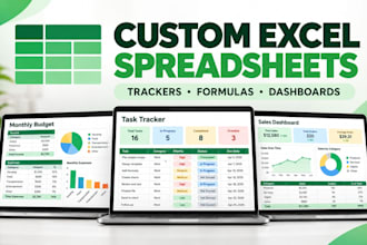 create custom excel spreadsheets and trackers
