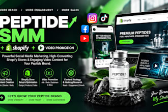 create peptide social media content and promotional videos