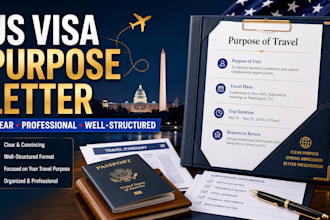 write a clear visa purpose letter for your US application