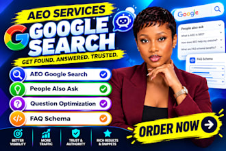 do aeo google search, people also ask, question optimization, faq schema service