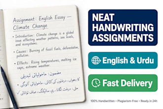 do neat handwritten assignments and fast typing work