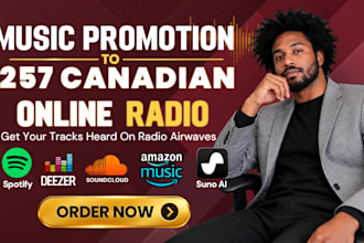 submit your music to 257 canadian online radio stations
