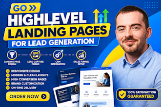build gohighlevel landing pages for lead generation