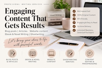 write engaging blog post and articles