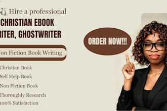 be ebook ghostwriter non fiction christian book, book editor