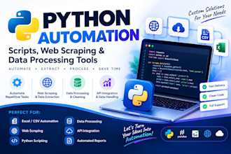create python automation scripts web scraping data processing tools