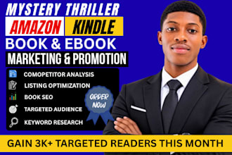 market your mystery thriller ebook with amazon KDP SEO