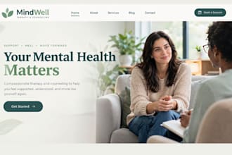 build squarespace therapy website mental health counseling consultation website