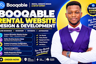 booqable online rental service website, build booqable rental website design SEO