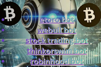 setup stock trading bot, etoro bot, robinhood bot, webull bot, arbitrage bot