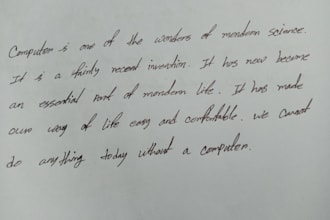 neatly handwrite your notes, letters, and paragraphs