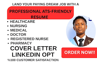 write healthcare, nursing, medical, doctor, registered nurse, pharmacy resume